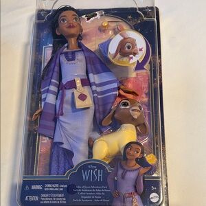 Disney Wish Doll with Purple and Yellow Outfit